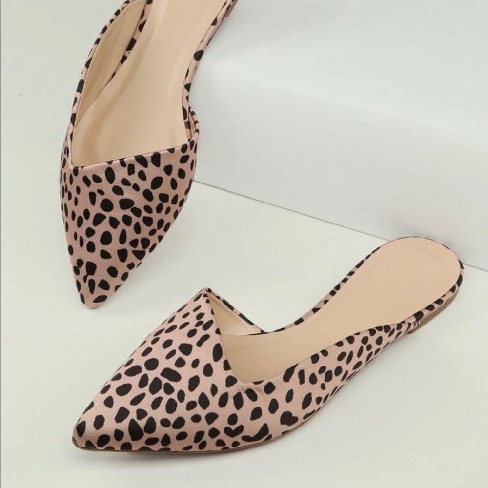 SHEIN Cheetah Print Mules